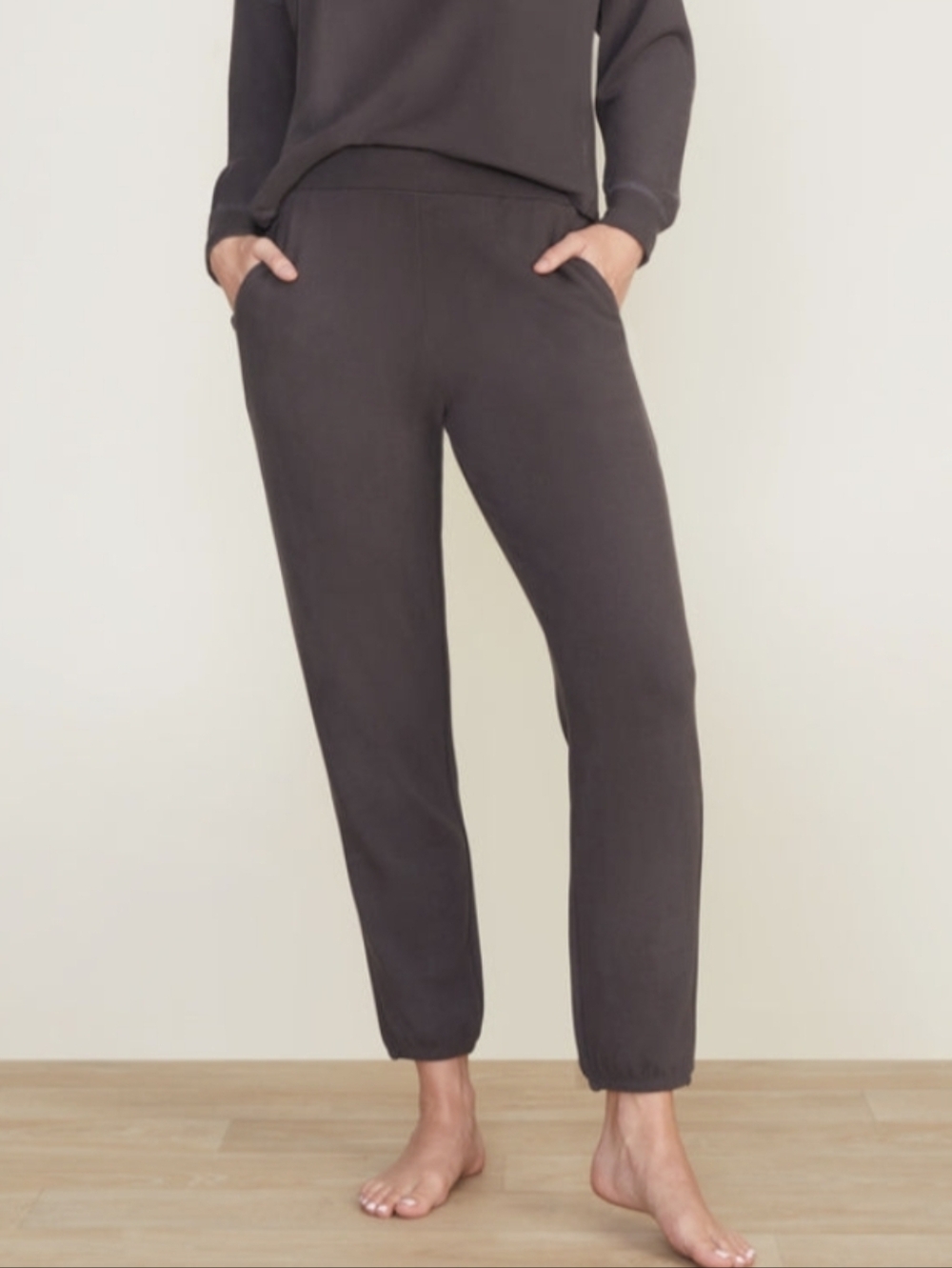 Barefoot Dreams Butter Fleece Black Relaxed Joggers